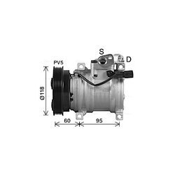 Kompresor klimatizácie AVA QUALITY COOLING HYAK483