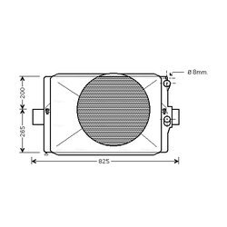 Chladič motora AVA QUALITY COOLING IV2024