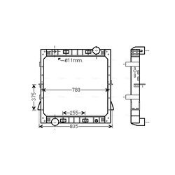 Chladič motora AVA QUALITY COOLING IV2097