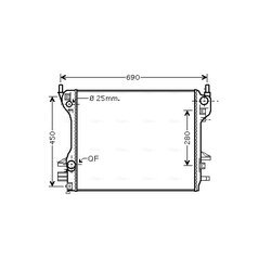 Chladič motora AVA QUALITY COOLING JR2040