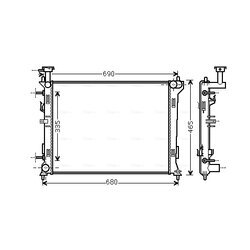 Chladič motora AVA QUALITY COOLING KA2160