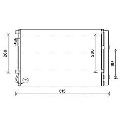 Kondenzátor klimatizácie AVA QUALITY COOLING KAA5280D