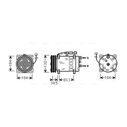 Kompresor klimatizácie AVA QUALITY COOLING MNAK047