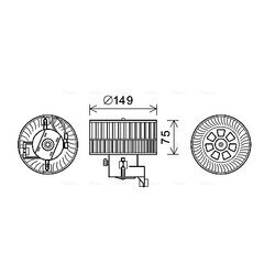 Vnútorný ventilátor AVA QUALITY COOLING MS8619