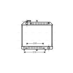 Chladič motora AVA QUALITY COOLING MSA2127