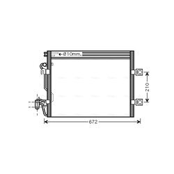 Kondenzátor klimatizácie AVA QUALITY COOLING MSA5392