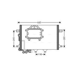 Kondenzátor klimatizácie AVA QUALITY COOLING MSA5562