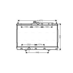 Chladič motora AVA QUALITY COOLING MT2183