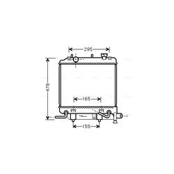 Chladič motora AVA QUALITY COOLING MZ2166