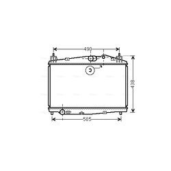 Chladič motora AVA QUALITY COOLING MZ2229