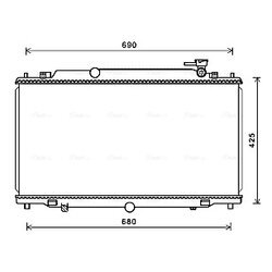 Chladič motora AVA QUALITY COOLING MZ2280