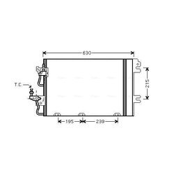 Kondenzátor klimatizácie AVA QUALITY COOLING OL5366D