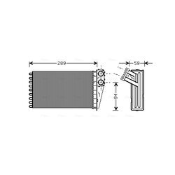 Výmenník tepla vnútorného kúrenia AVA QUALITY COOLING PE6227