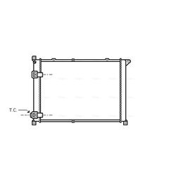 Chladič motora AVA QUALITY COOLING RT2141