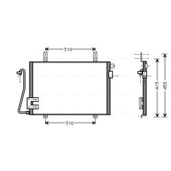 Kondenzátor klimatizácie AVA QUALITY COOLING RT5221