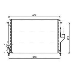 Chladič motora AVA QUALITY COOLING RTA2478