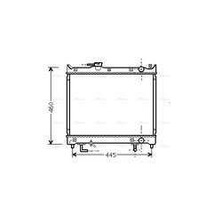 Chladič motora AVA QUALITY COOLING SZ2071