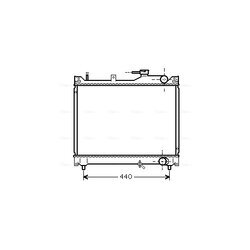 Chladič motora AVA QUALITY COOLING SZ2079