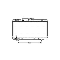 Chladič motora AVA QUALITY COOLING TO2150