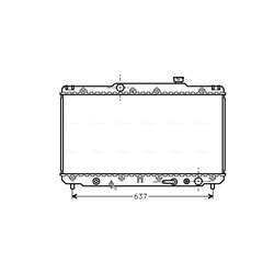 Chladič motora AVA QUALITY COOLING TO2186