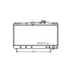 Chladič motora AVA QUALITY COOLING TO2596