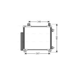 Kondenzátor klimatizácie AVA QUALITY COOLING TOA5578D