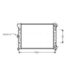 Chladič motora AVA QUALITY COOLING VN2099