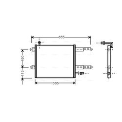 Kondenzátor klimatizácie AVA QUALITY COOLING VN5150