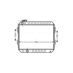 Chladič motora AVA QUALITY COOLING VNA2088