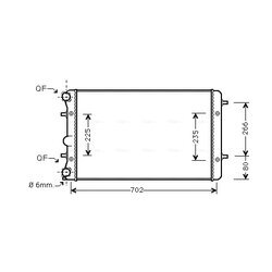 Chladič motora AVA QUALITY COOLING VNA2286