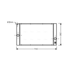 Chladič motora AVA QUALITY COOLING VOA2141