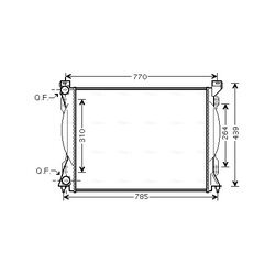 Chladič motora AVA QUALITY COOLING AI2233