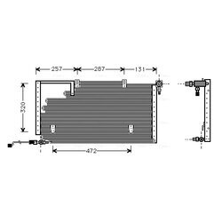 Kondenzátor klimatizácie AVA QUALITY COOLING AI5138