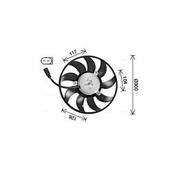 Ventilátor chladenia motora AVA QUALITY COOLING AI7528