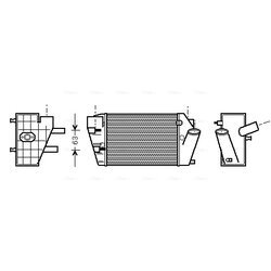 Chladič plniaceho vzduchu AVA QUALITY COOLING AIA4187