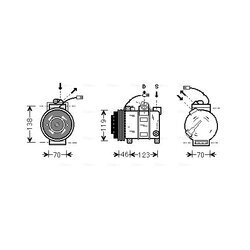 Kompresor klimatizácie AVA QUALITY COOLING AIAK015