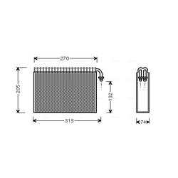 Výparník klimatizácie AVA QUALITY COOLING ALV021