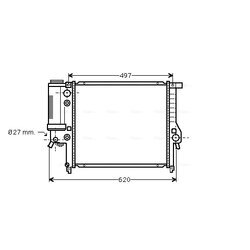 Chladič motora AVA QUALITY COOLING BW2125