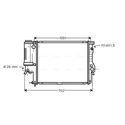 Chladič motora AVA QUALITY COOLING BWA2186