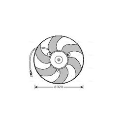 Ventilátor chladenia motora AVA QUALITY COOLING CN7519