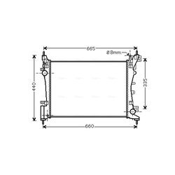 Chladič motora AVA QUALITY COOLING CNA2261