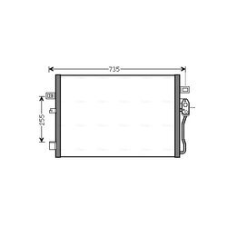 Kondenzátor klimatizácie AVA QUALITY COOLING CR5139