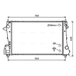 Chladič motora AVA QUALITY COOLING CT2060