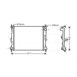 Chladič motora AVA QUALITY COOLING DNA2235