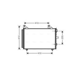 Kondenzátor klimatizácie AVA QUALITY COOLING DU5056D