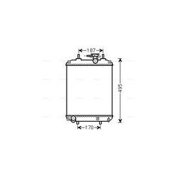 Chladič motora AVA QUALITY COOLING DUA2066