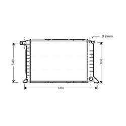 Chladič motora AVA QUALITY COOLING FD2261