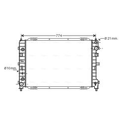 Chladič motora AVA QUALITY COOLING FD2346