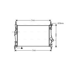 Chladič motora AVA QUALITY COOLING FD2403