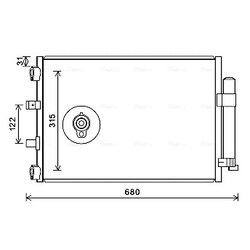 Kondenzátor klimatizácie AVA QUALITY COOLING FD5487D